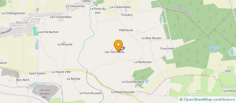 localisation de l'entreprise MONSIEUR JEAN ROUX  MERNEL