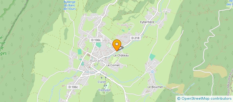 localisation de l'entreprise MONSIEUR JEAN ROUX  AUTRANS-MEAUDRE EN VERCORS