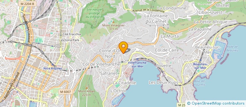 localisation de l'entreprise MONSIEUR JEAN ROUX à VILLEFRANCHE-SUR-MER