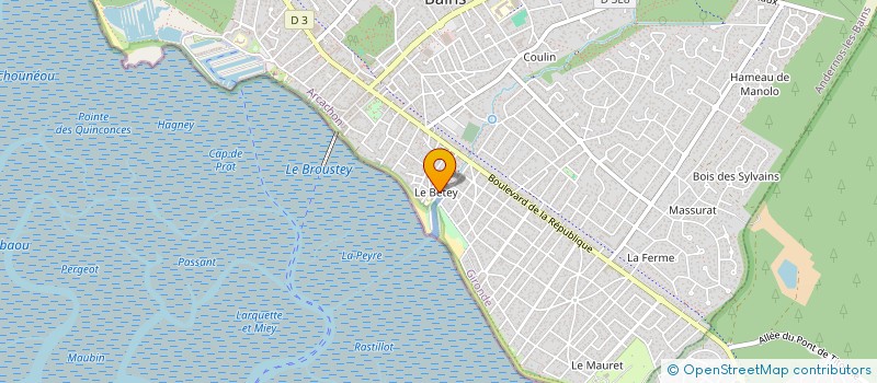 localisation de l'entreprise MONSIEUR JEAN ROUX  ANDERNOS-LES-BAINS