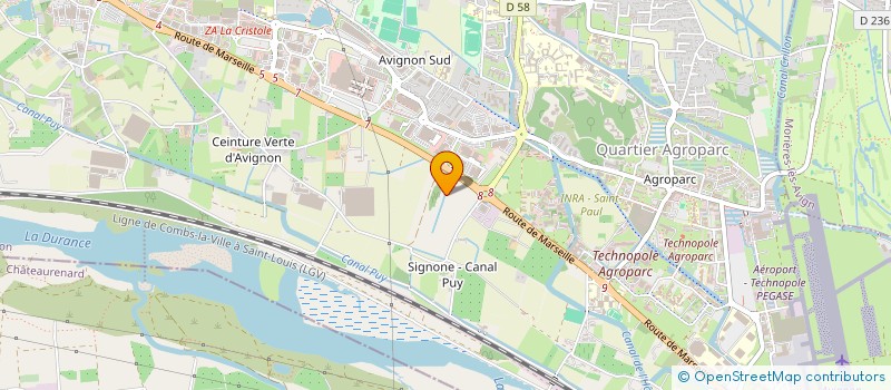 localisation de l'entreprise MONSIEUR JEAN ROUX  AVIGNON
