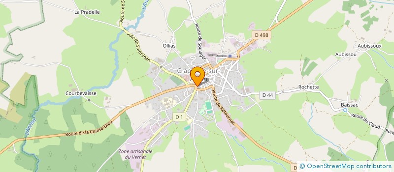 localisation de l'entreprise MONSIEUR JEAN ROUX  CRAPONNE-SUR-ARZON