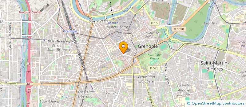 localisation de l'entreprise MONSIEUR JEAN ROUX  GRENOBLE