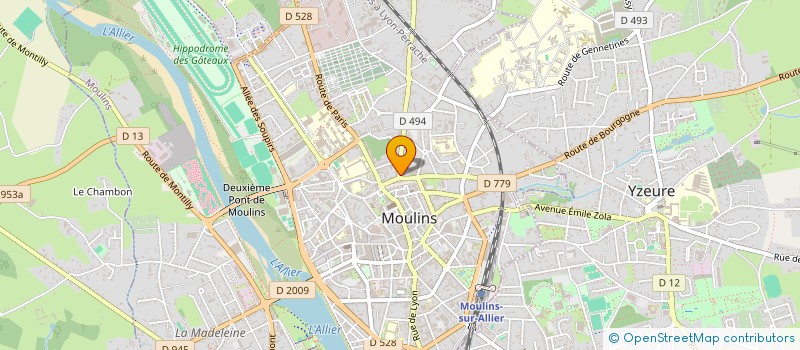 localisation de l'entreprise MONSIEUR JEAN ROY à MOULINS