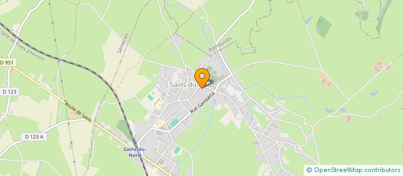 localisation de l'entreprise MONSIEUR JEAN ROYER à SAINS-DU-NORD
