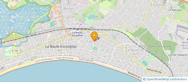 localisation de l'entreprise MONSIEUR JEAN ROYER à LA BAULE-ESCOUBLAC