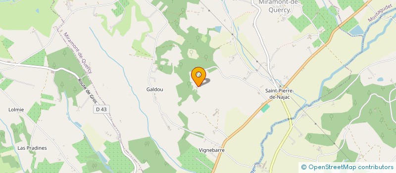 localisation de l'entreprise MONSIEUR JEAN ROZEL  MIRAMONT-DE-QUERCY