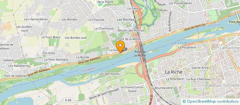 localisation de l'entreprise MONSIEUR JEAN RUDZINSKI  FONDETTES