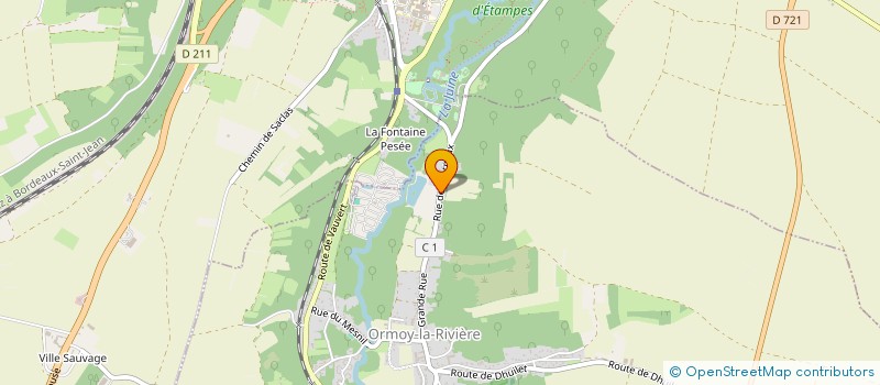 localisation de l'entreprise MONSIEUR JEAN RUELLE  ORMOY-LA-RIVIERE
