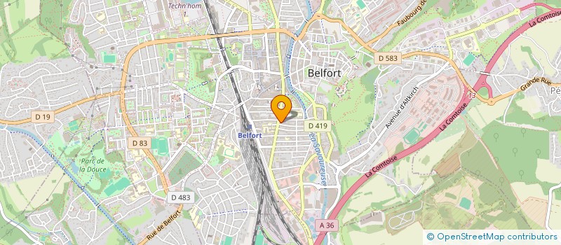 localisation de l'entreprise MONSIEUR JEAN RUEZ à BELFORT