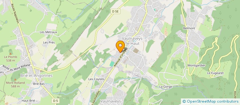 localisation de l'entreprise MONSIEUR JEAN RUGGIU  VAULNAVEYS-LE-HAUT