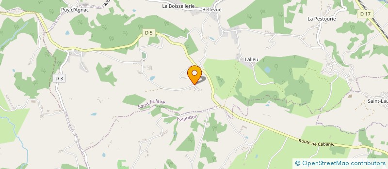 localisation de l'entreprise MONSIEUR JEAN RUIZ  SAINT-AULAIRE