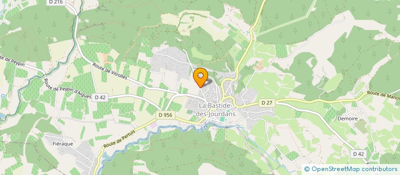 localisation de l'entreprise MONSIEUR JEAN RUIZ  LA BASTIDE-DES-JOURDANS