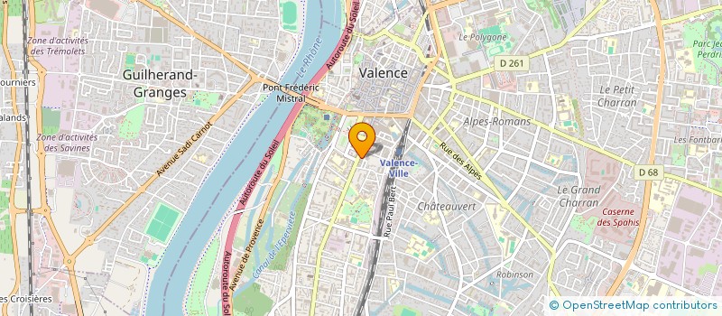 localisation de l'entreprise MONSIEUR JEAN RUSSIER  VALENCE