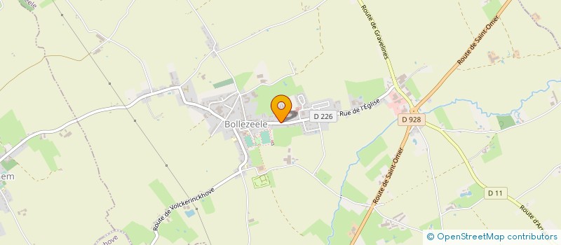 localisation de l'entreprise MONSIEUR JEAN RYCKEBUSCH  BOLLEZEELE