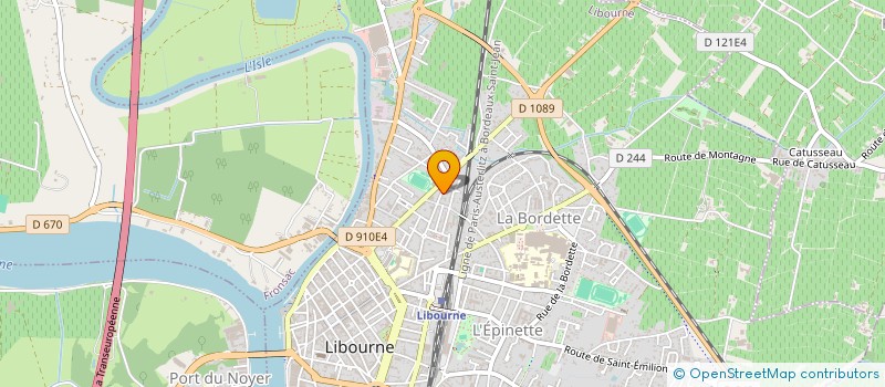 localisation de l'entreprise MONSIEUR JEAN SABOURDY à LIBOURNE