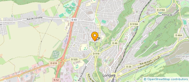 localisation de l'entreprise MONSIEUR JEAN SACHER à LONGWY