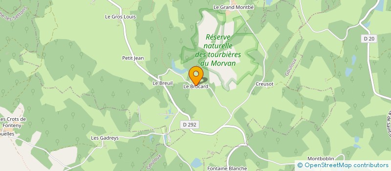 localisation de l'entreprise MONSIEUR JEAN SACQUET à GOULOUX