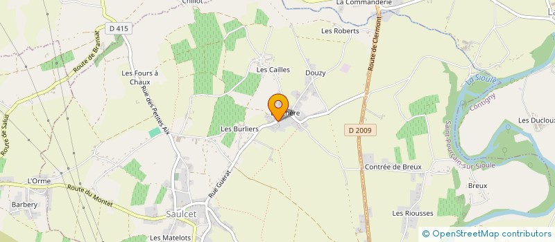 localisation de l'entreprise MONSIEUR JEAN SADOT  SAULCET