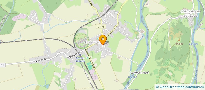 localisation de l'entreprise MONSIEUR JEAN SAGE  ARC-ET-SENANS