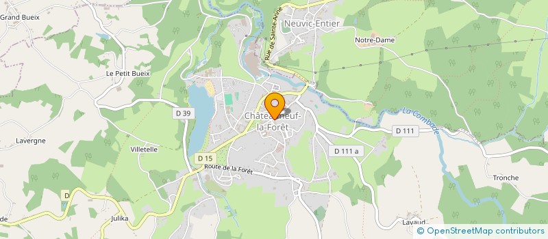localisation de l'entreprise MONSIEUR JEAN SAGE à CHATEAUNEUF-LA-FORET