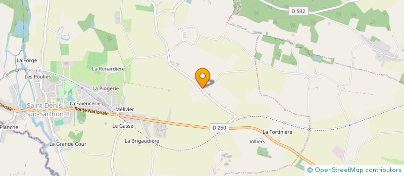 localisation de l'entreprise MONSIEUR JEAN SAGOT à SAINT-DENIS-SUR-SARTHON