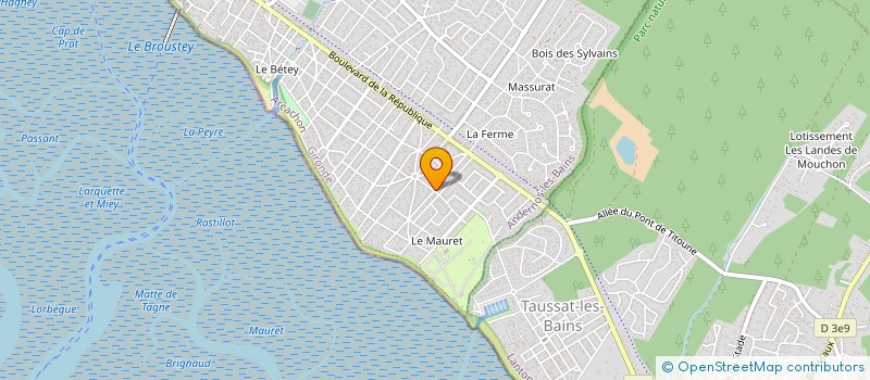 localisation de l'entreprise MONSIEUR JEAN SAILLARD  ANDERNOS-LES-BAINS