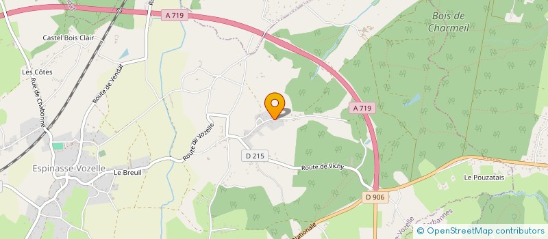 localisation de l'entreprise MONSIEUR JEAN SAINT-ANDRE  CHARMEIL