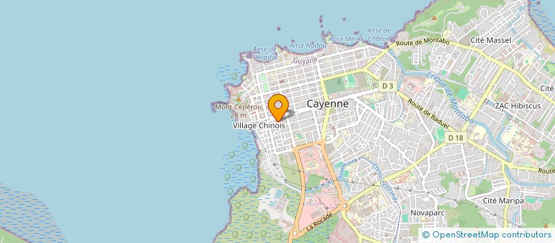localisation de l'entreprise MONSIEUR JEAN SAINT-VILUS  CAYENNE