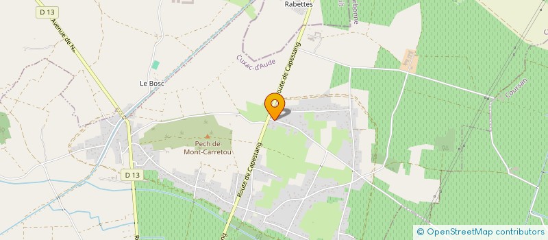 localisation de l'entreprise MONSIEUR JEAN SALAUN  CUXAC-D'AUDE