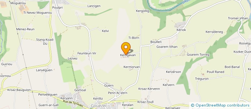 localisation de l'entreprise MONSIEUR JEAN SALAUN  GOUEZEC