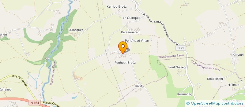 localisation de l'entreprise MONSIEUR JEAN SALAUN à PLONEVEZ-DU-FAOU