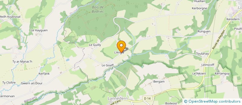 localisation de l'entreprise MONSIEUR JEAN SALAUN  LOQUEFFRET