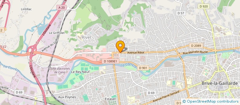 localisation de l'entreprise MONSIEUR JEAN SALESSE  BRIVE-LA-GAILLARDE