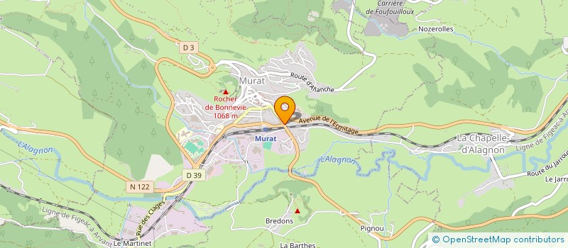 localisation de l'entreprise MONSIEUR JEAN SALESSE  MURAT