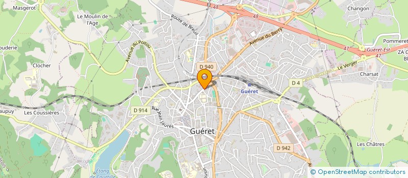 localisation de l'entreprise MONSIEUR JEAN SALESSE-LAVERGNE  GUERET