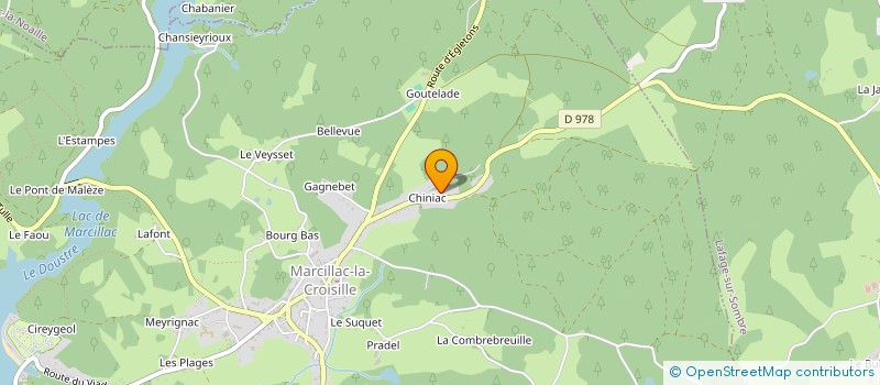 localisation de l'entreprise MONSIEUR JEAN SALINES  MARCILLAC-LA-CROISILLE