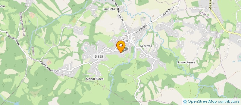 localisation de l'entreprise MONSIEUR JEAN SALLABERRY  AHETZE