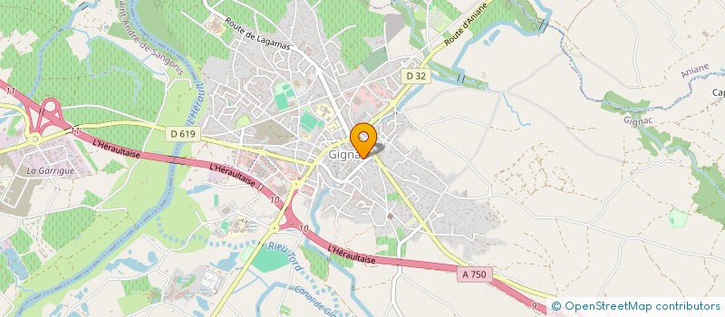 localisation de l'entreprise MONSIEUR JEAN SALLES  GIGNAC