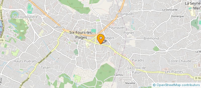 localisation de l'entreprise MONSIEUR JEAN SALMON  SIX-FOURS-LES-PLAGES