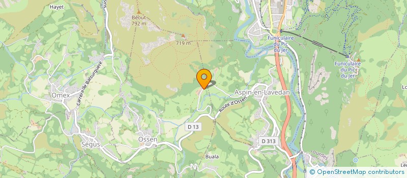 localisation de l'entreprise MONSIEUR JEAN SALVAT  OSSEN