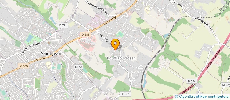 localisation de l'entreprise MONSIEUR JEAN SALVETAT  ROUFFIAC-TOLOSAN