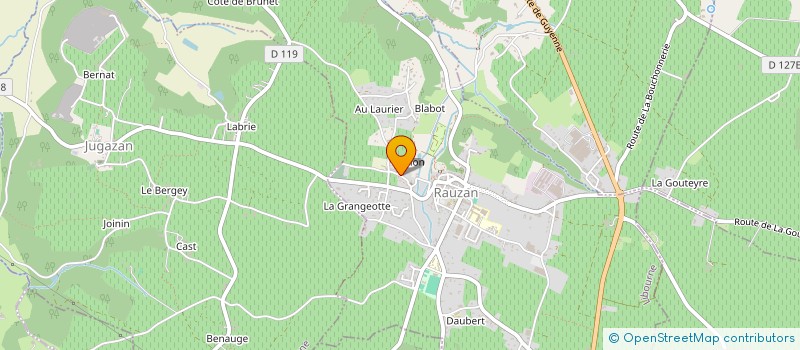 localisation de l'entreprise MONSIEUR JEAN SALVIAT  RAUZAN