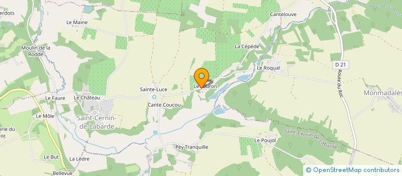 localisation de l'entreprise MONSIEUR JEAN-SAMIEL ROUX à SAINT-CERNIN-DE-LABARDE
