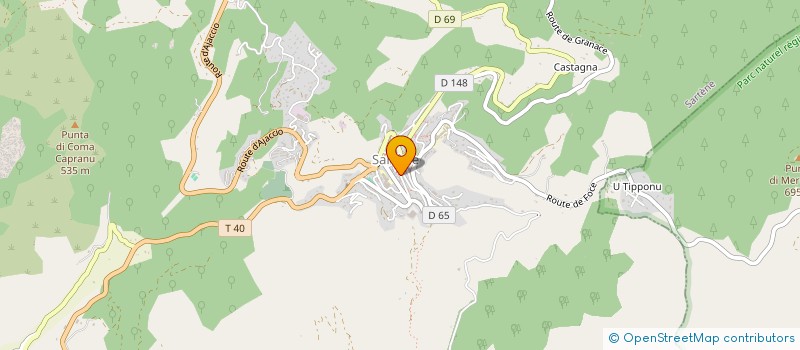 localisation de l'entreprise MONSIEUR JEAN SAMPIERI à SARTENE