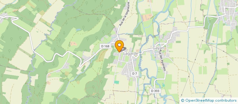 localisation de l'entreprise MONSIEUR JEAN SANCHO  LAGARDE