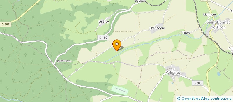 localisation de l'entreprise MONSIEUR JEAN SANCIAUME  BELLENAVES