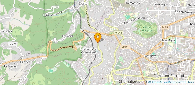 localisation de l'entreprise MONSIEUR JEAN SANNAJUST  CLERMONT-FERRAND