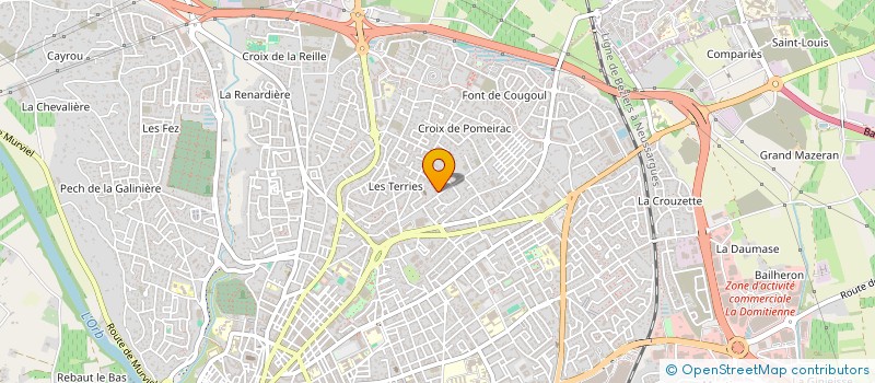 localisation de l'entreprise MONSIEUR JEAN SANTCRU  BEZIERS