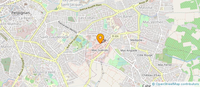 localisation de l'entreprise MONSIEUR JEAN SANTORINI  CABESTANY